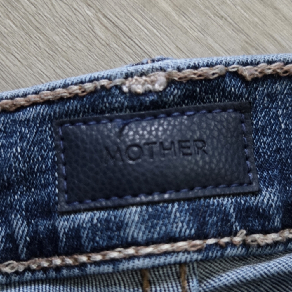 MOTHER The Mid-Rise Dazzler Ankle Fray Jeans Womens - Picture 5 of 14